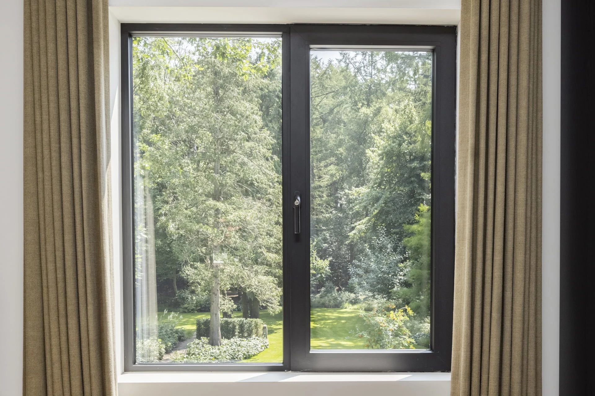 Vast glas | 1 vak | aluminium