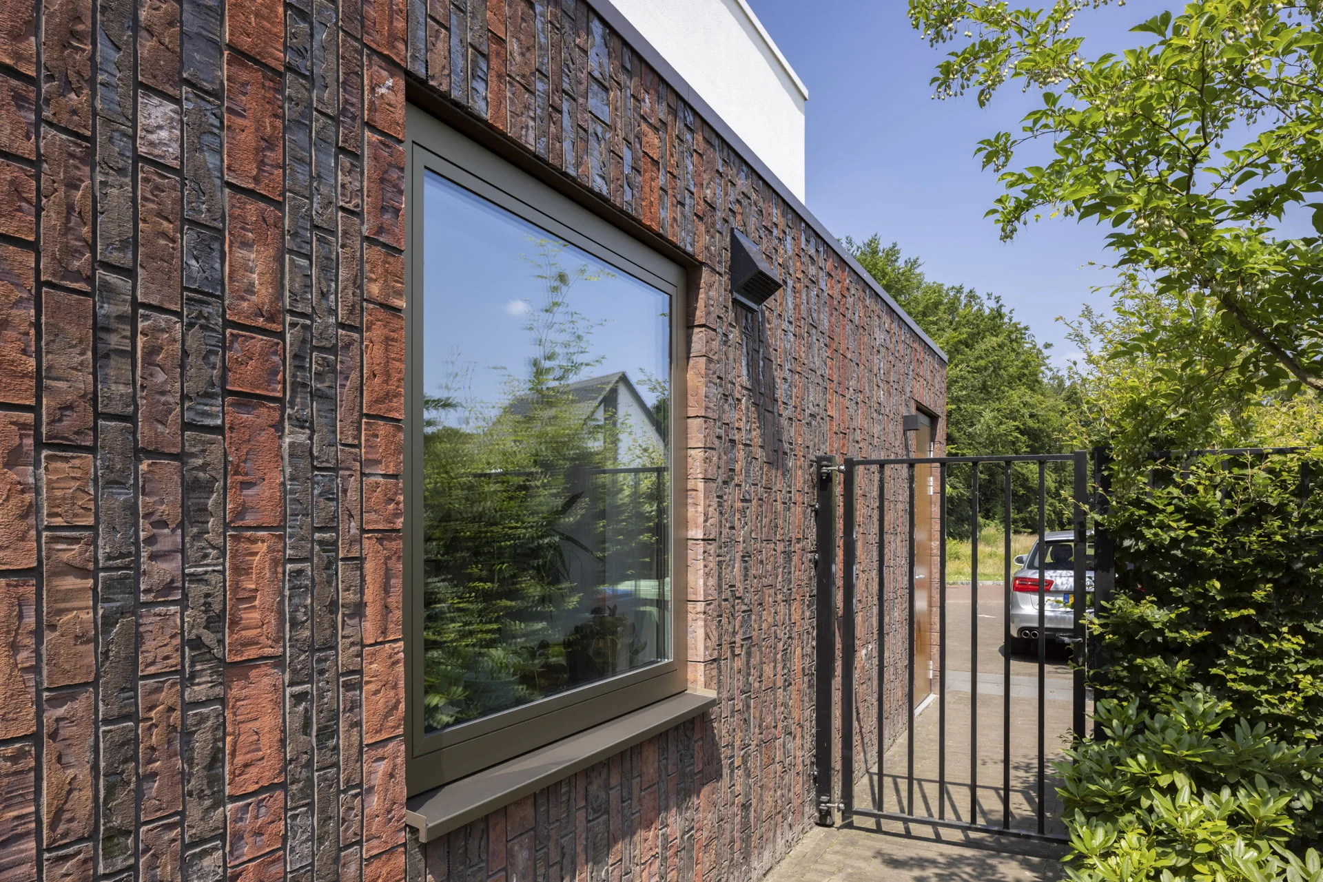 Vast glas | 1 vak | aluminium